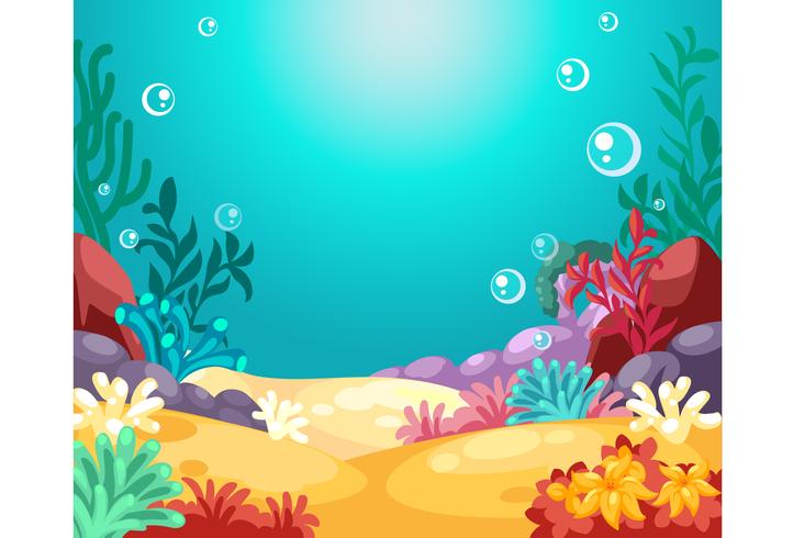 Beautiful underwater Background vector illustration