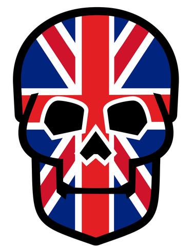 emblema con calavera vector