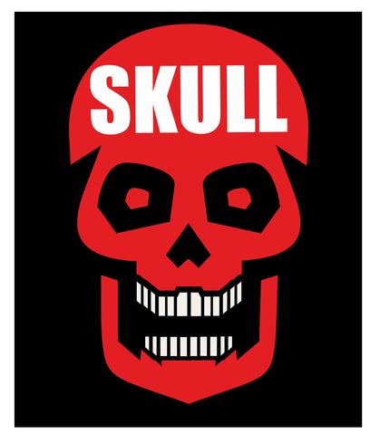 emblem with skull vector