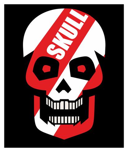 emblem with skull vector