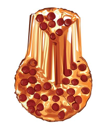 the pizza cartoon vector