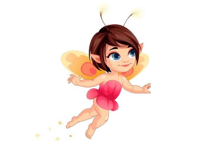Little flower fairy 1 vector