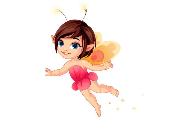 Little flower fairy 3 vector