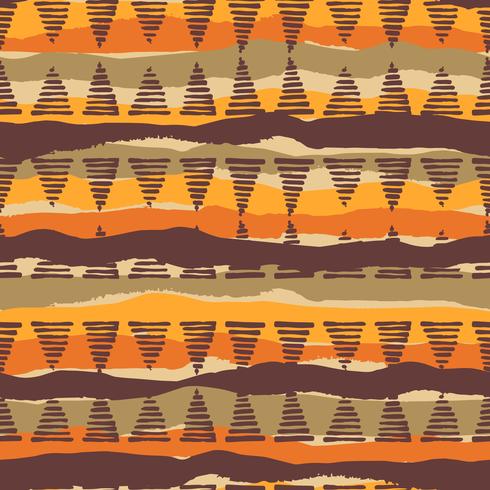 Tribal ethnic seamless pattern with geometric elements vector