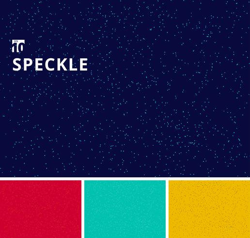 Set of speckle chaotic circles pattern grunge backgrounds. vector