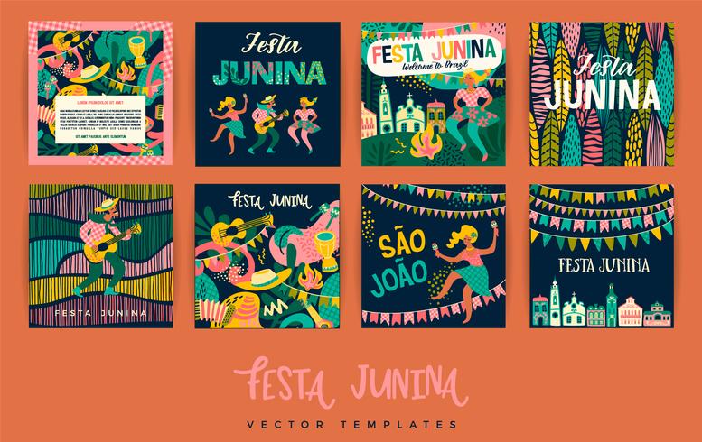 Festa Junina. Vector templates.