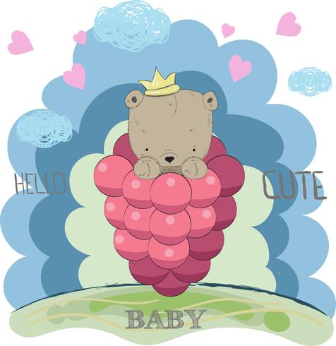 cute little bear vector