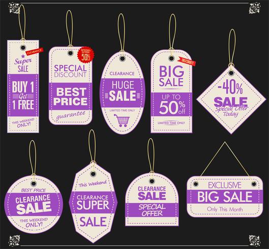 Retro vintage badges and labels collection vector