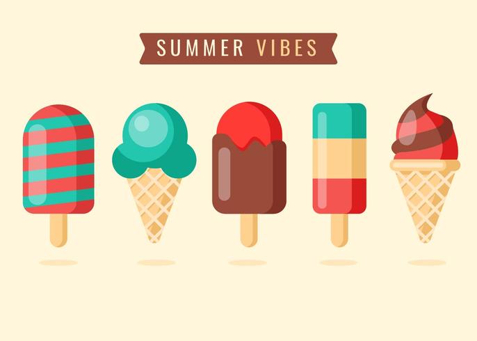 Summer Ice Cream vector