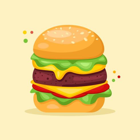 Burger Summer food Vector