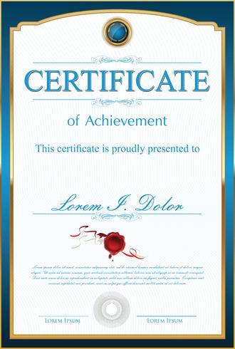 Certificate Template vector