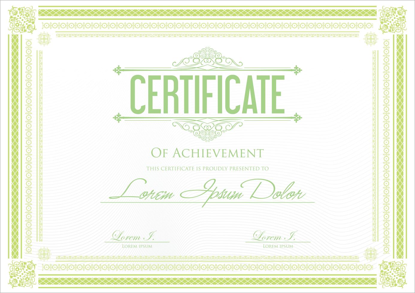 Certificate Template 535162 Vector Art at Vecteezy