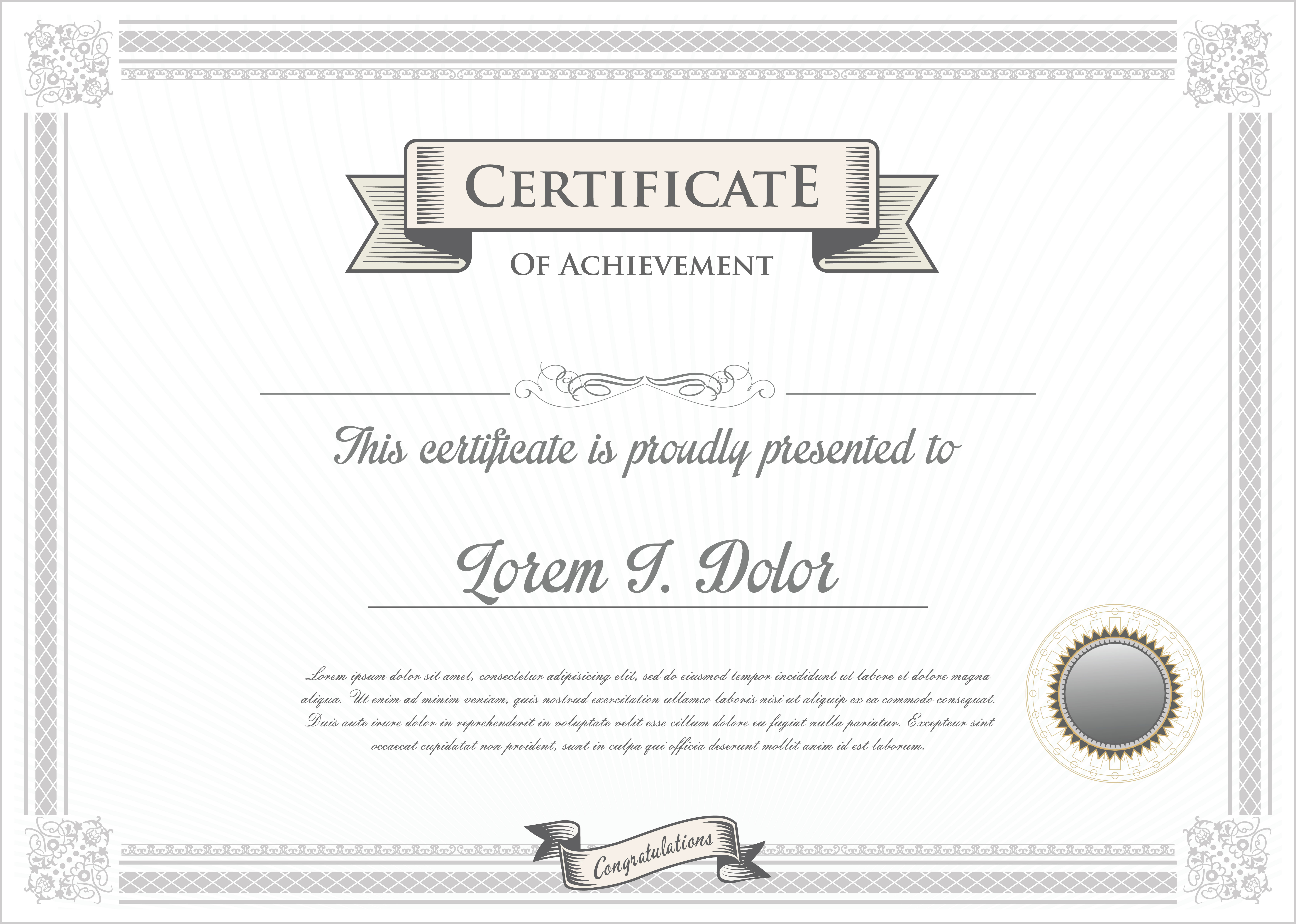 Certificate Template 535189 Vector Art at Vecteezy Certificate Template 535189 Vector Art at Vecteezy