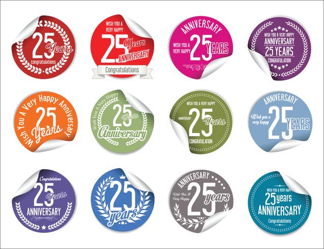 anniversary background vector