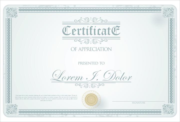 Certificate Template vector