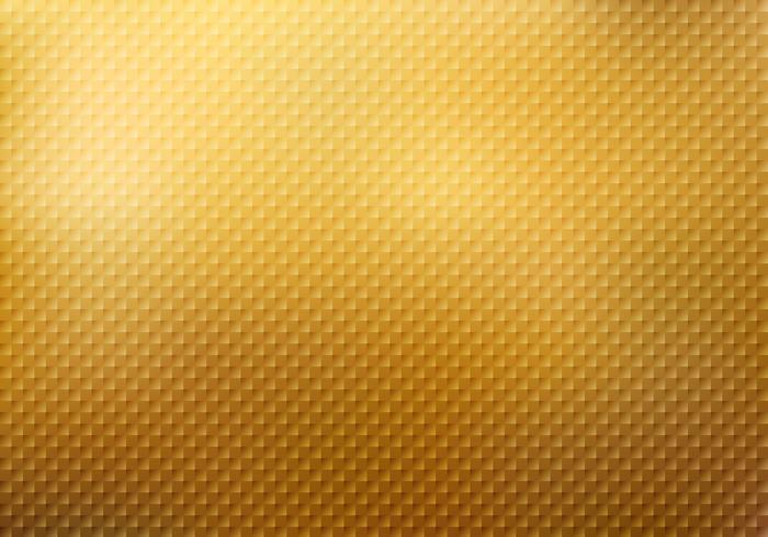 Abstract squares pattern texture on gold background vector