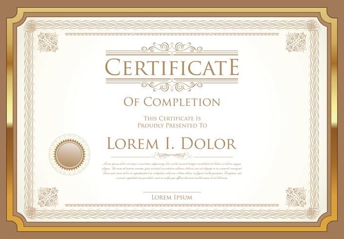 Certificate Template vector