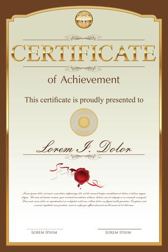 Certificate Template vector
