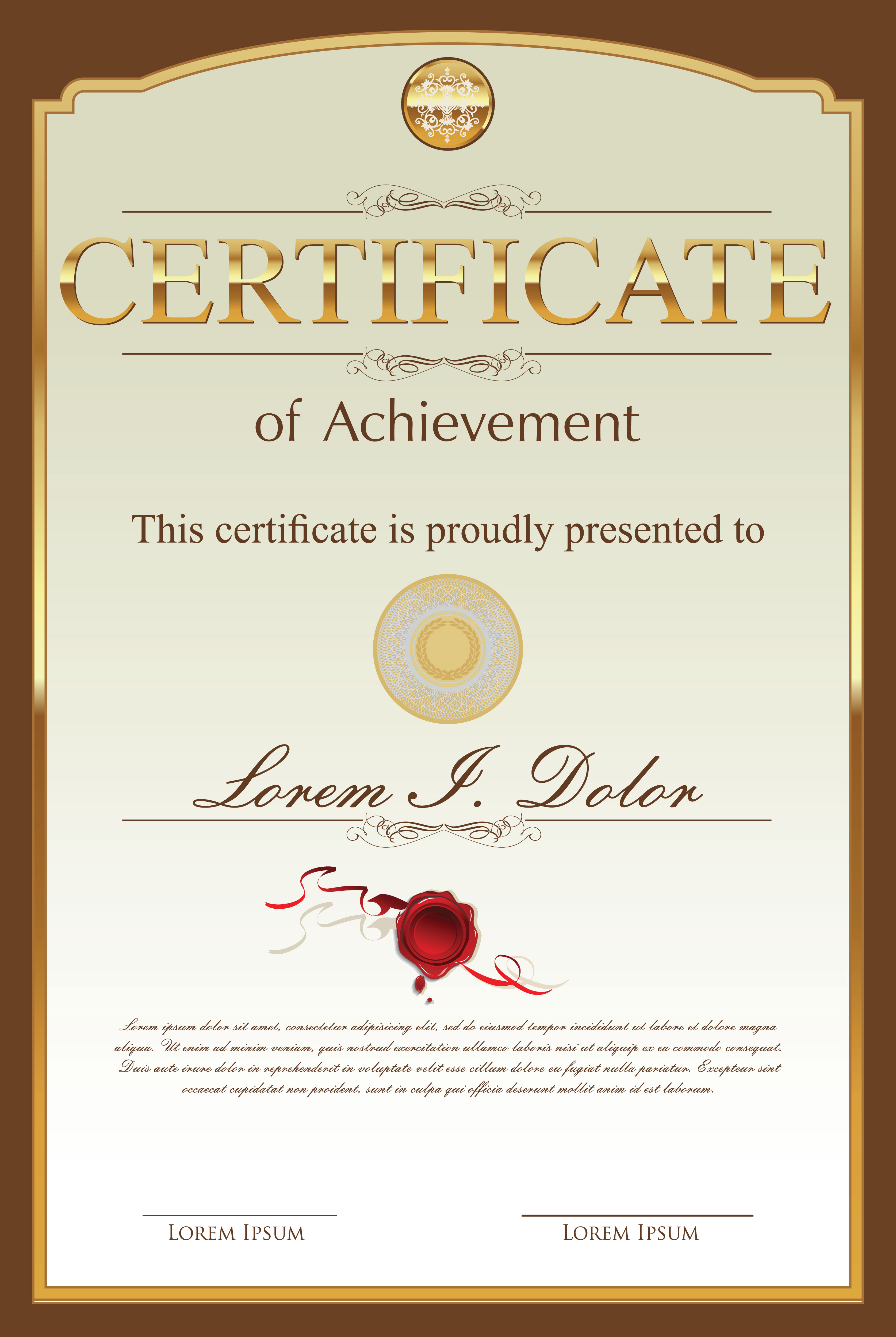 Certificate Template 535258 Vector Art At Vecteezy