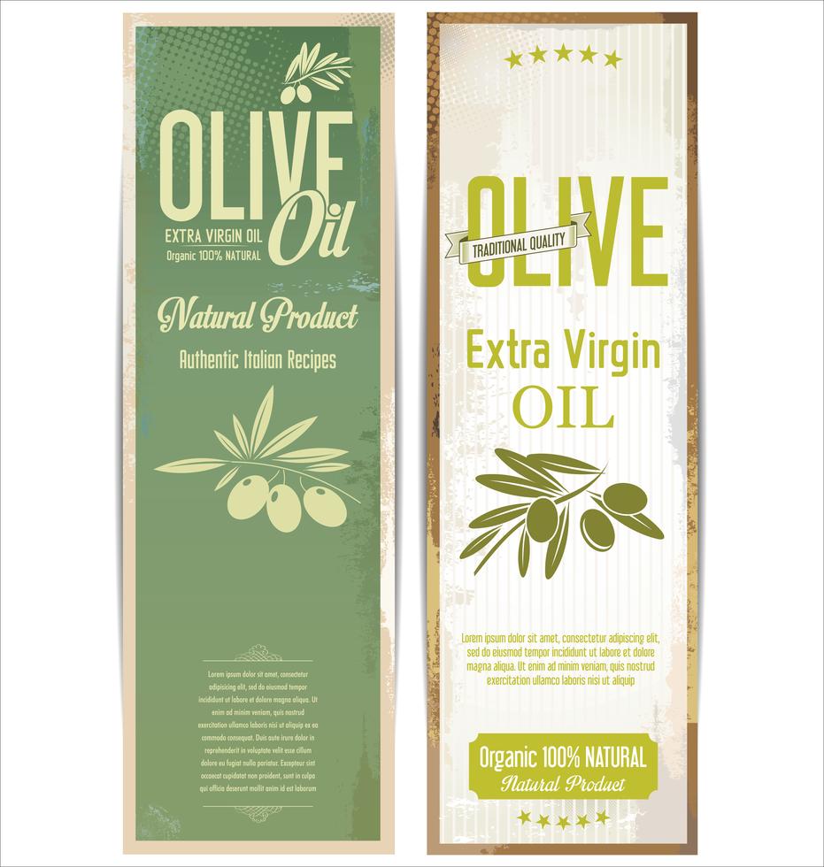 Olive oil retro vintage background collection 535274 Vector Art at Vecteezy