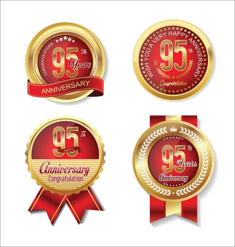 anniversary background vector