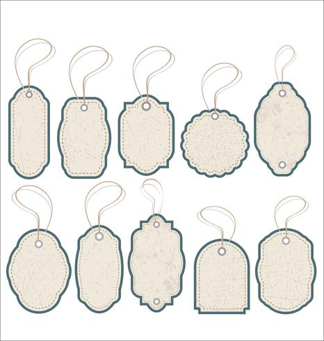 Vintage Style Sale Tags Design vector