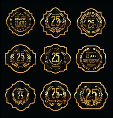 anniversary background vector