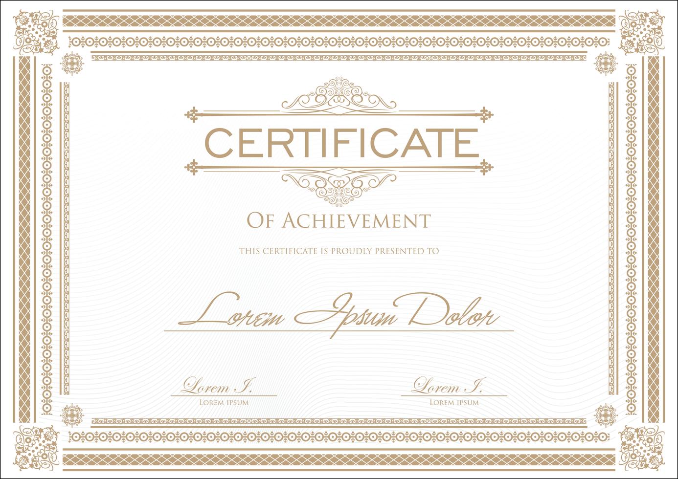Certificate Template 535365 Vector Art at Vecteezy Certificate Template 535365 Vector Art at Vecteezy