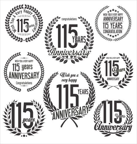 anniversary background vector