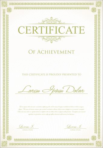 Certificate Template vector