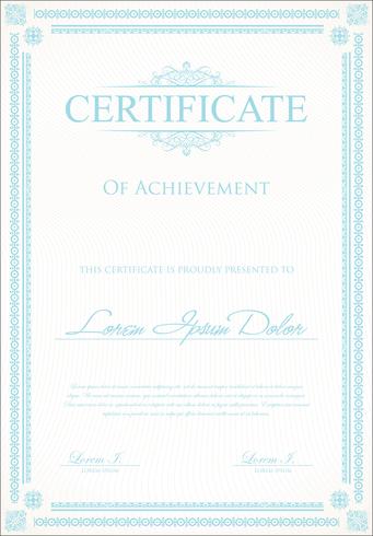 Certificate Template vector