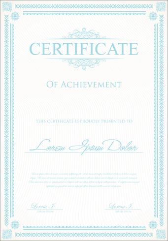 Certificate Template vector