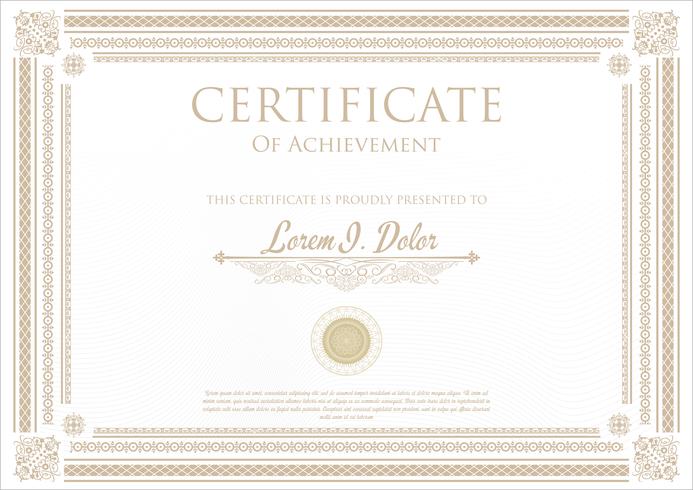 Certificate Template vector