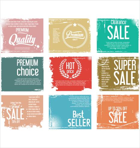 Modern badges stickers and labels collection vector