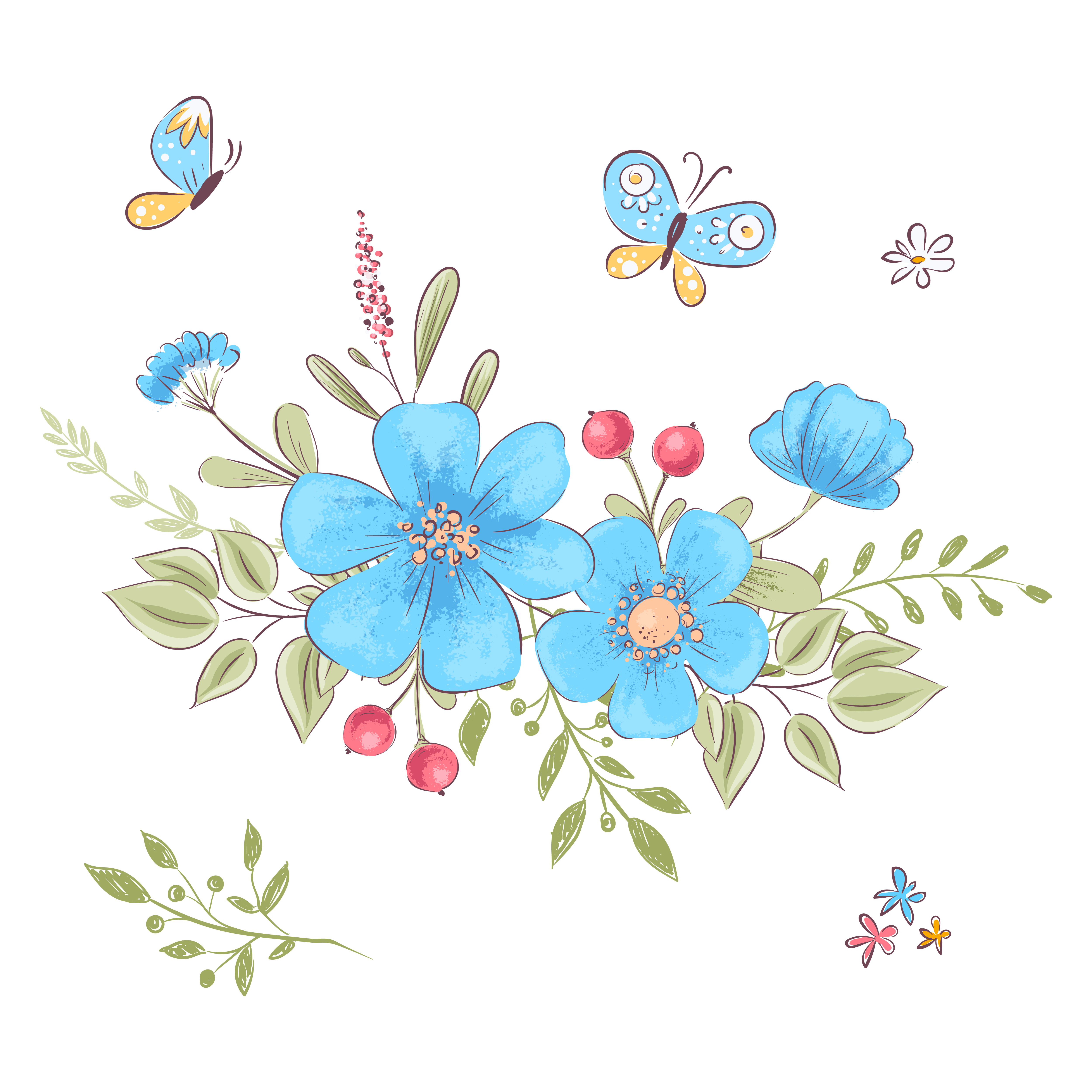 Free Free 213 Hand Drawn Wildflower Svg SVG PNG EPS DXF File