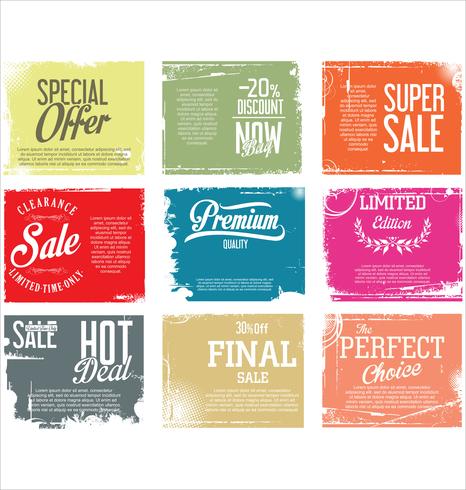 Modern badges stickers and labels collection vector