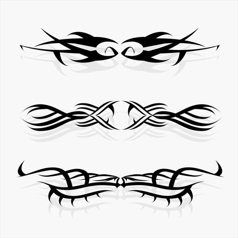 Patrones De Tatuaje Tribal Establecido Concepto En Gotico Que