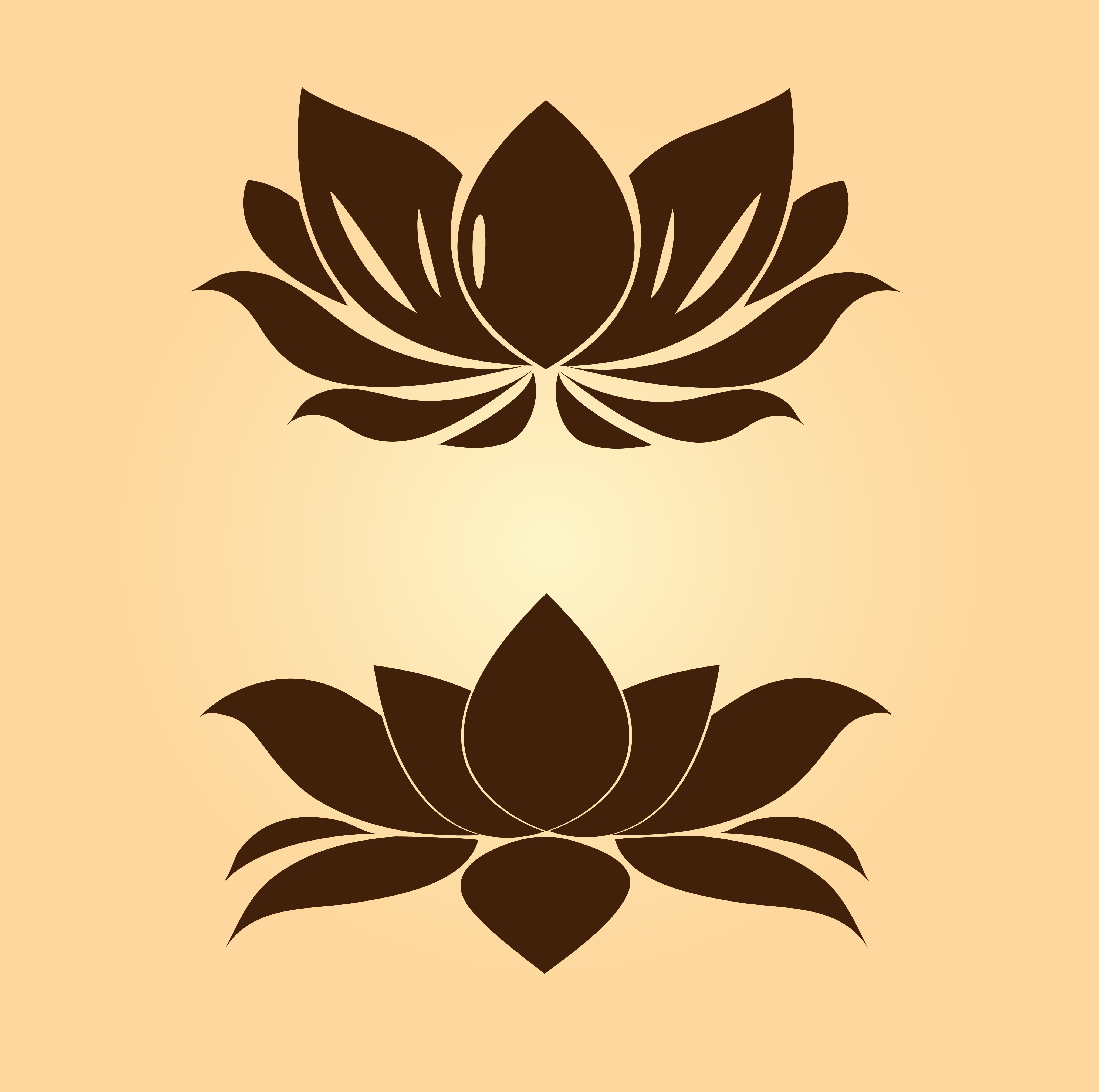 Lotus Flower Symbol Drawing