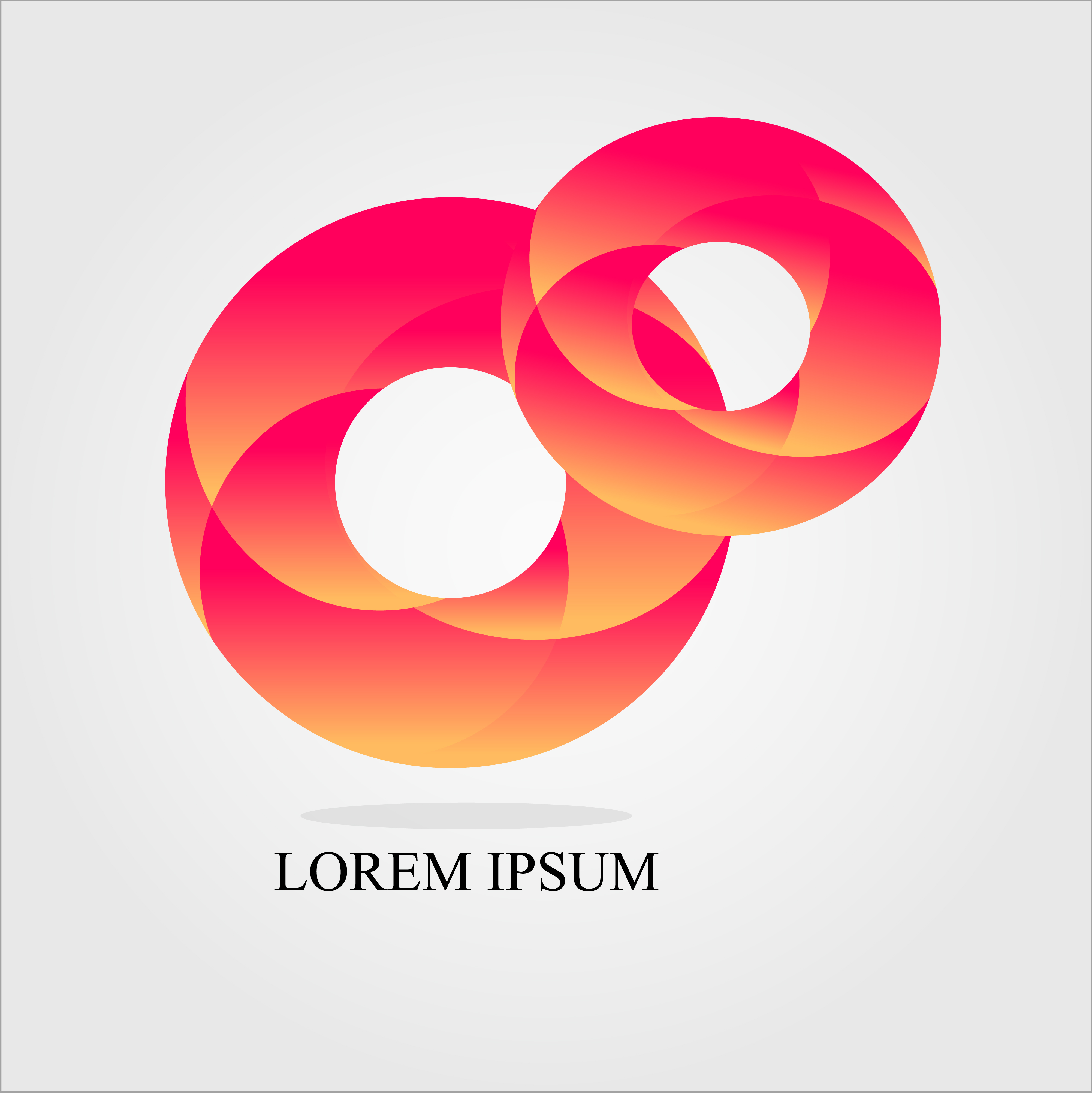 Download two red circle logo design vector: concept in working and ...