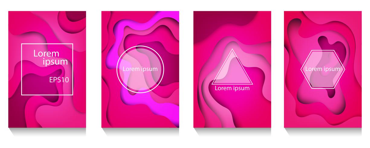 Modern Abstract Covers Of A4 Abstract Color 3d Paper Art