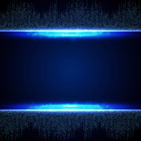 Abstract blue futuristic of square connection pattern background. illustration vector eps10 