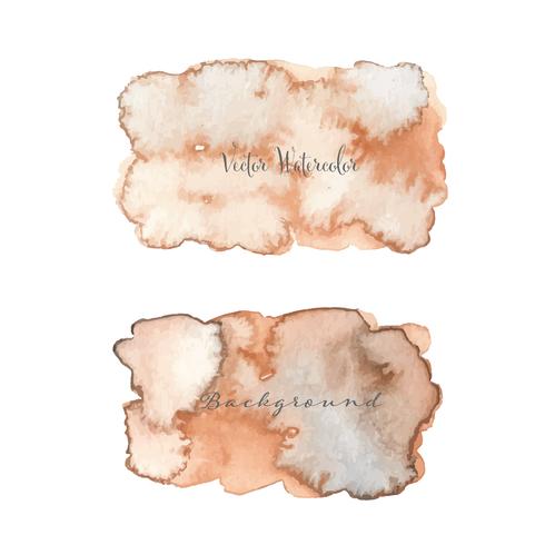 Abstract watercolor background. Watercolor element for card. Vector illustration.