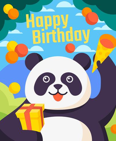 Happy Birthday Animals vector