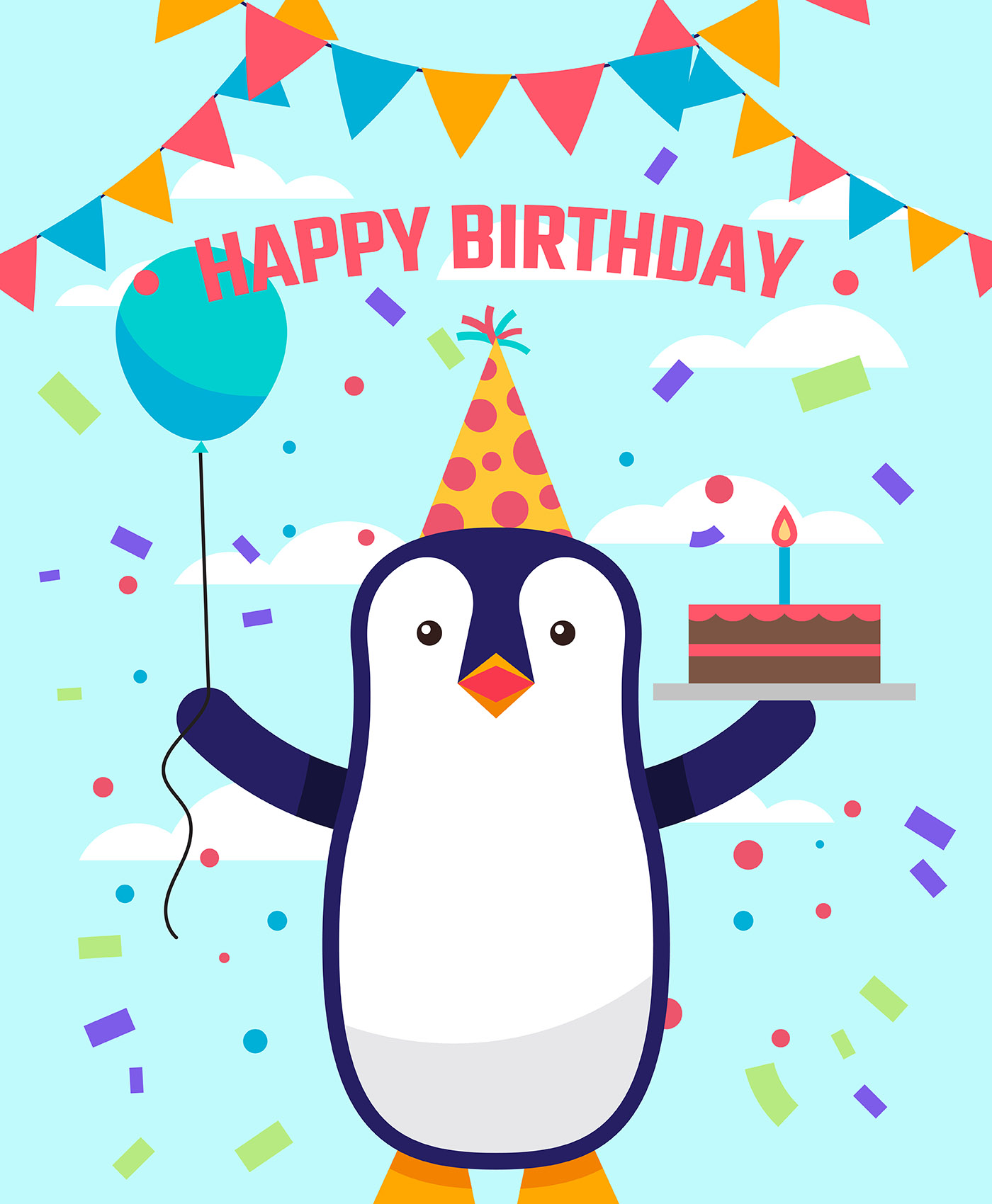 Happy Birthday Animals 536077 Vector Art At Vecteezy