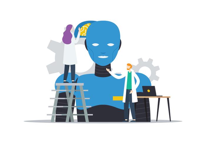 Smart Robot vector