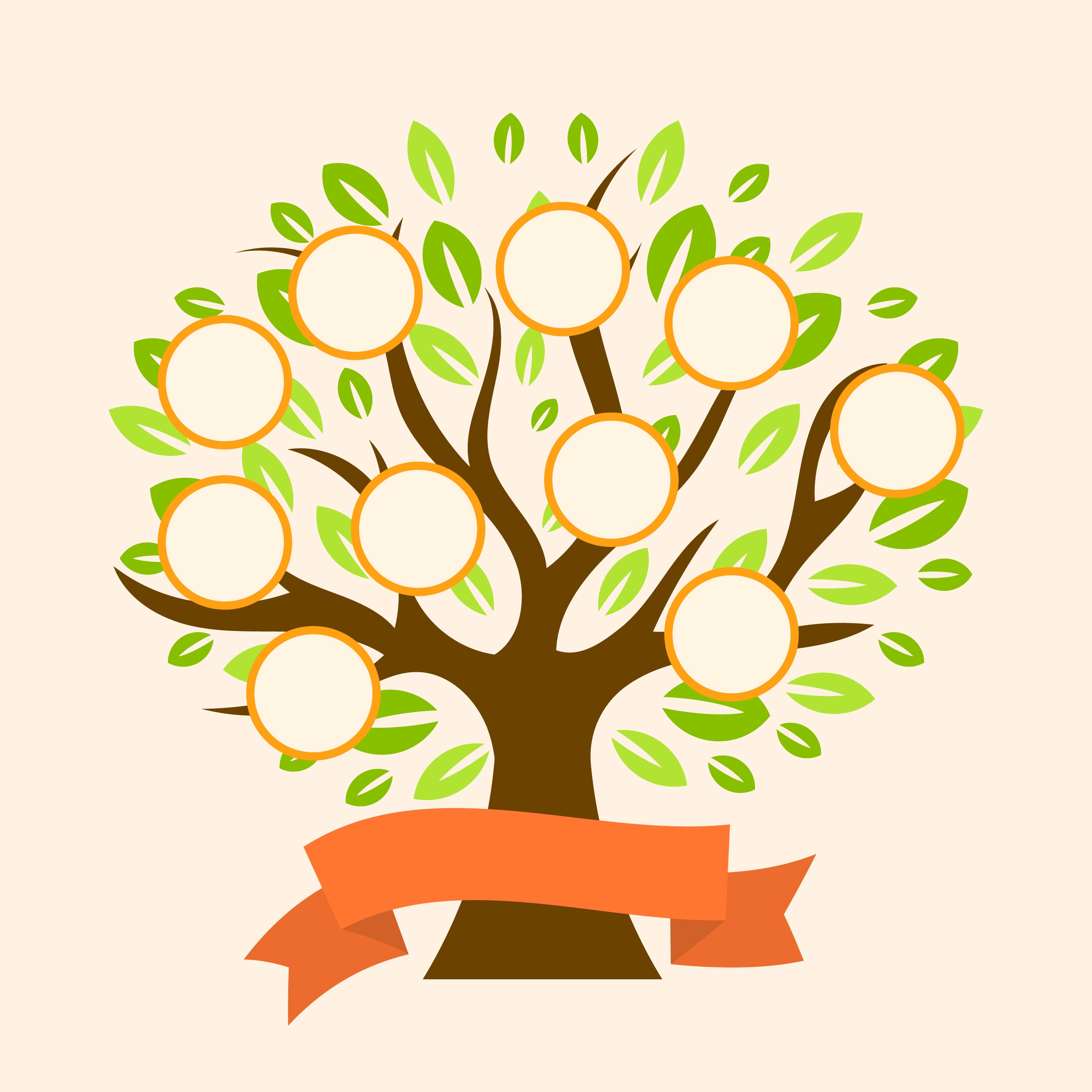 arbol-genealogico-plantilla-vector-542085-vector-en-vecteezy-images