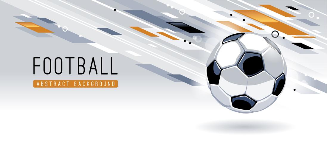 Abstract Modern Background With Soccer Ball vector