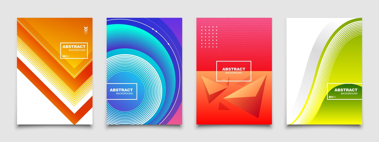 Modern Abstract Backgrounds Vector Set