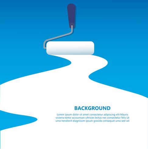 paint roller isolated with space for text and background   vector