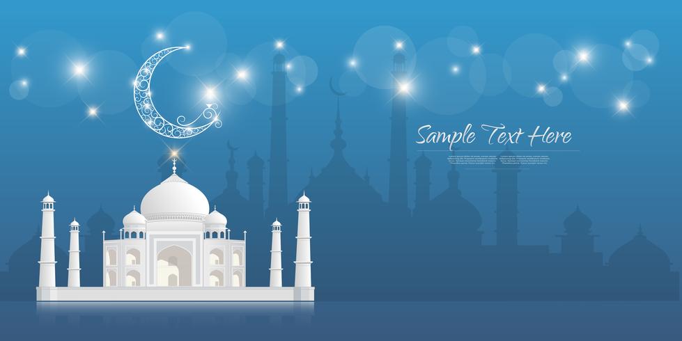 Ramadán Kareem saludo banner, Ramadán Kareem fondo vector